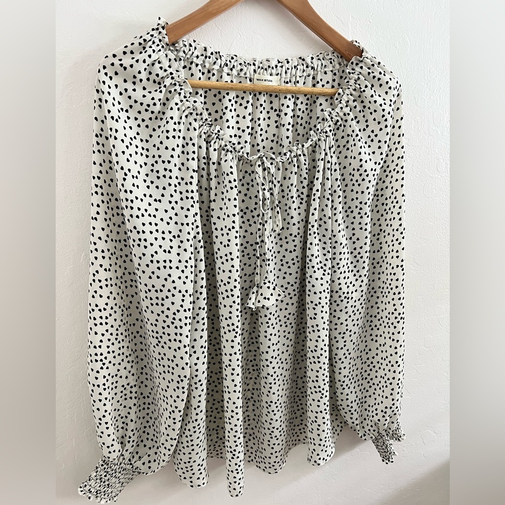 Max Studio Print Blouse - Picture 2 of 5